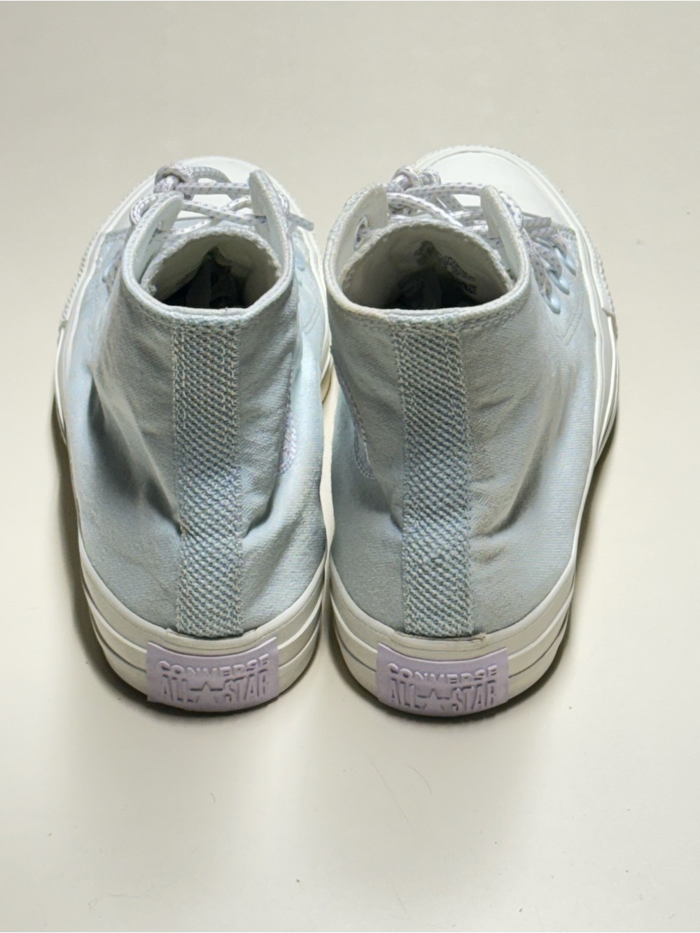 Converse High Top Sneakers - Pale Blue & White - Picture 6 of 10